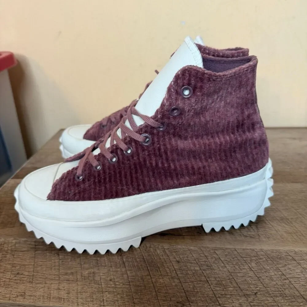 Converse Women’s 8.5 Run Star Hike Utility Chunky Platform Sneakers shoes